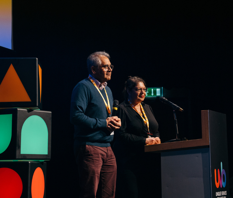 Art in the Heart pitching at WM summit